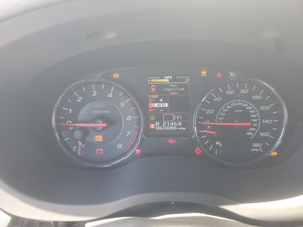 2020 Subaru Wrx Sti VIN: JF1VA2E64L9834158 Lot: 64108875