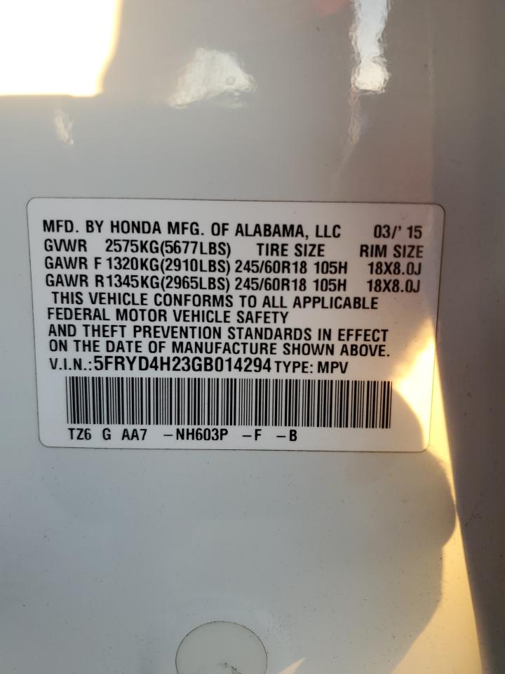 5fryd4h23gb014294 5FRYD4H23GB014294 2016 Acura Mdx