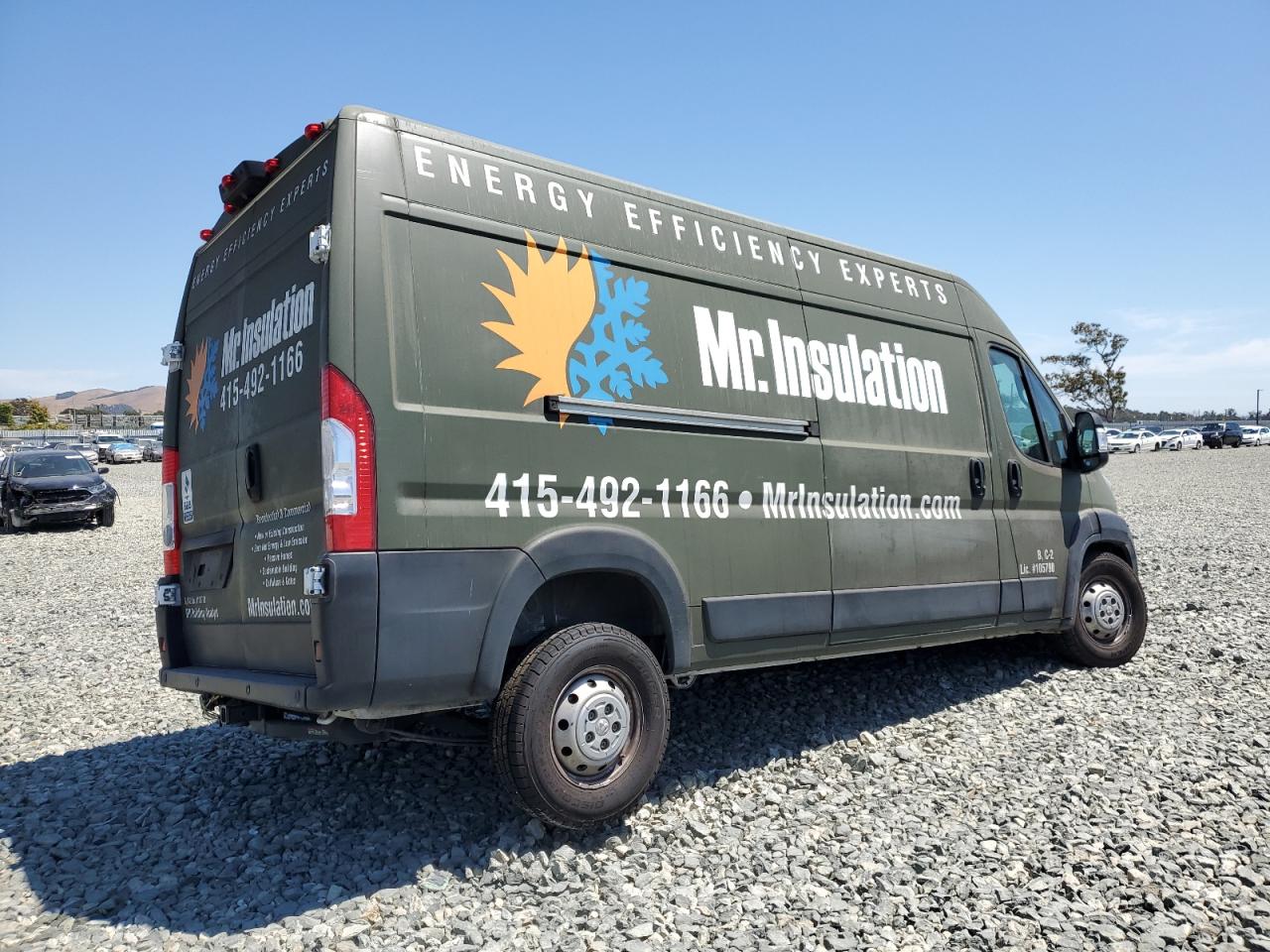 2021 Ram Promaster 2500 2500 High VIN: 3C6LRVDG3ME512542 Lot: 66569985