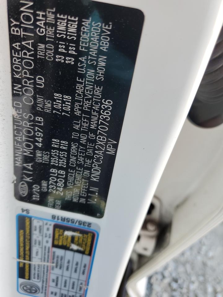 2011 Kia Sportage Ex VIN: KNDPC3A2XB7073636 Lot: 67078785