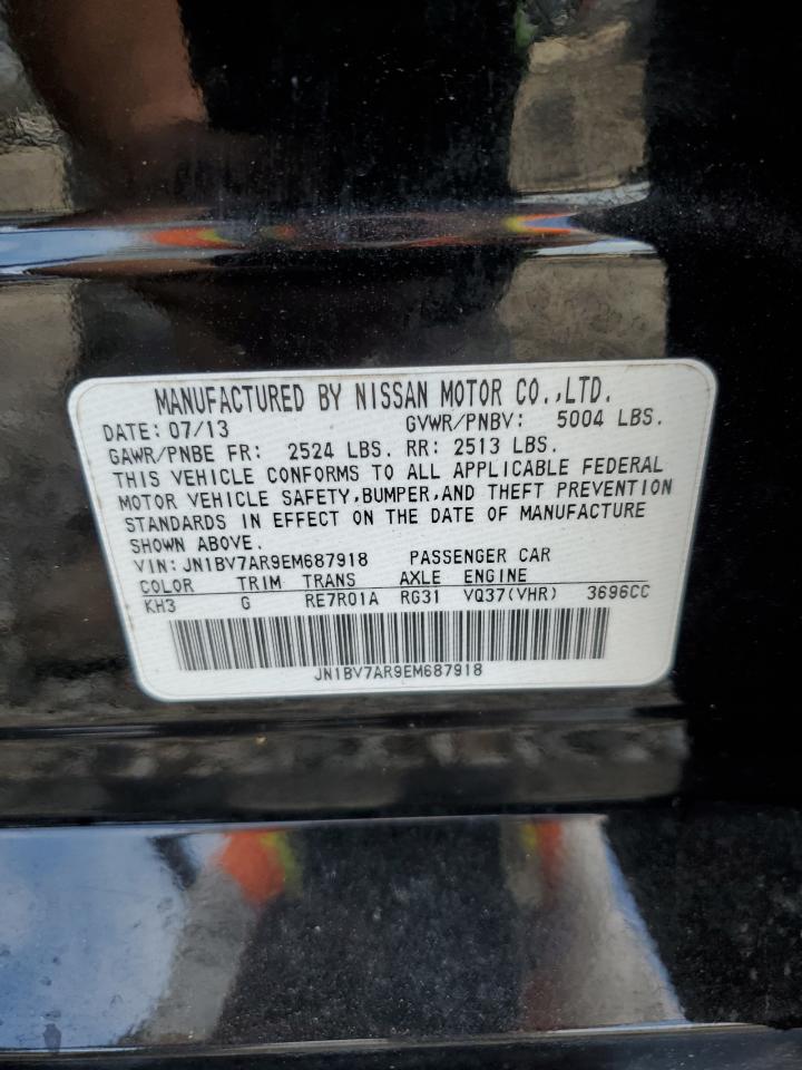 2014 Infiniti Q50 Base VIN: JN1BV7AR9EM687918 Lot: 63348905