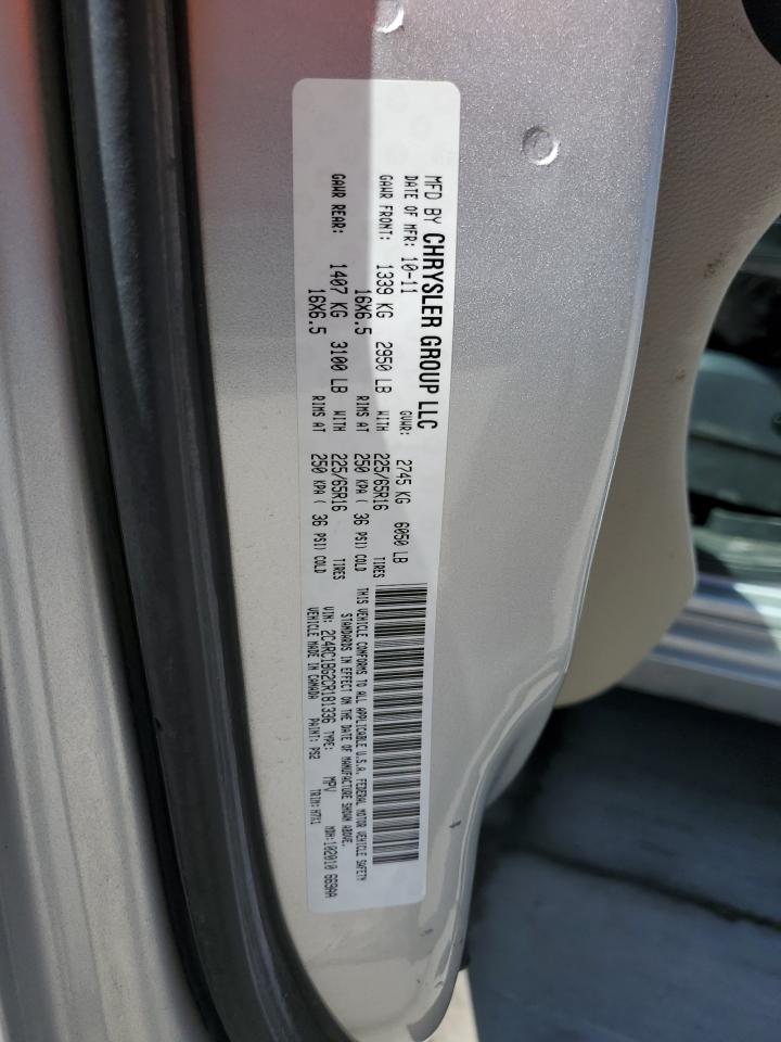 2012 Chrysler Town & Country Touring VIN: 2C4RC1BG2CR181336 Lot: 64614535