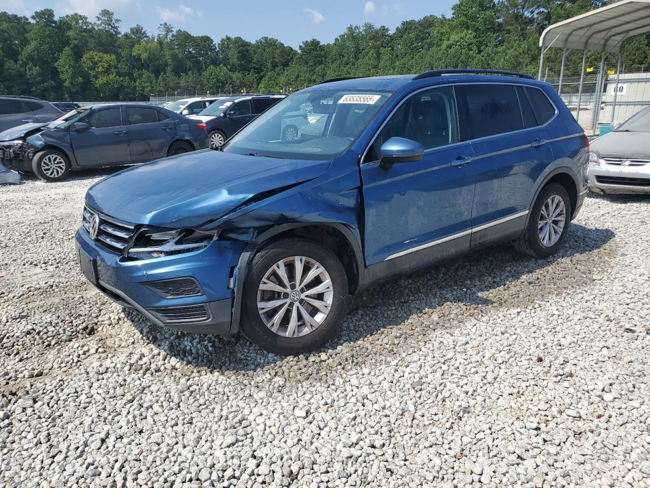 2018 Volkswagen Tiguan Se blue null gas 3VV3B7AX7JM076472 photo #1