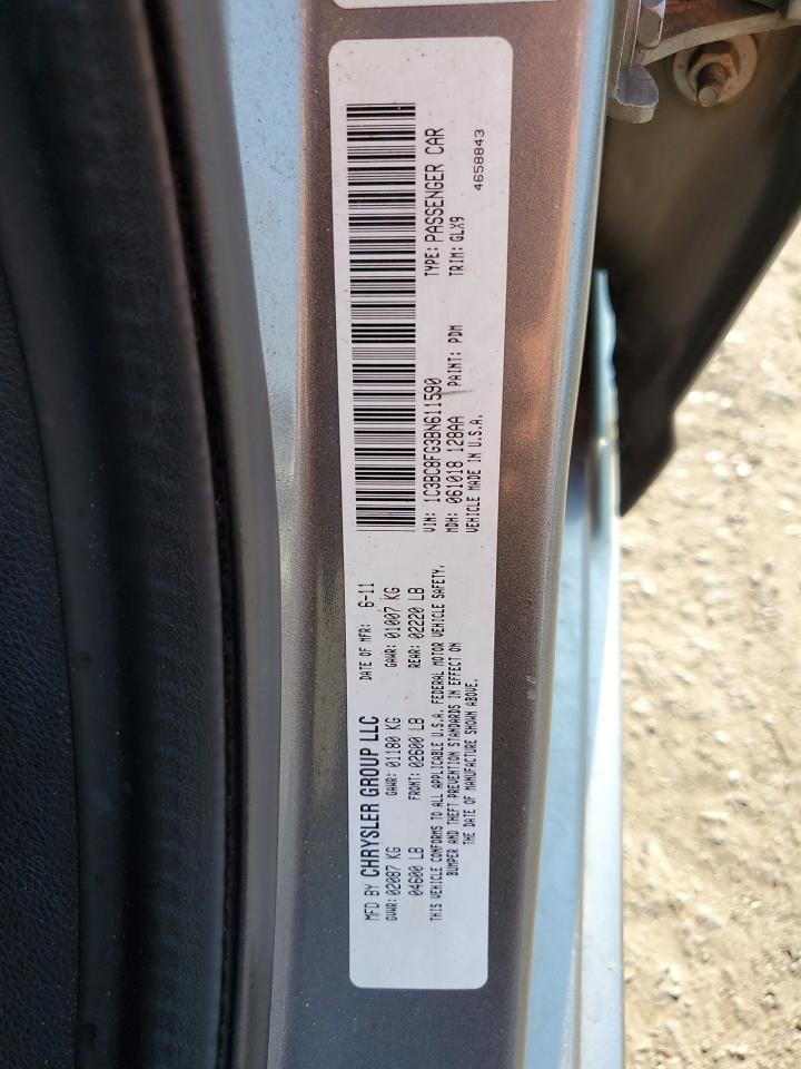 2011 Chrysler 200 S VIN: 1C3BC8FG3BN611590 Lot: 66076945