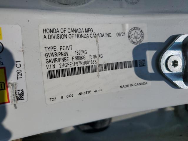 2022 HONDA CIVIC TOURING  