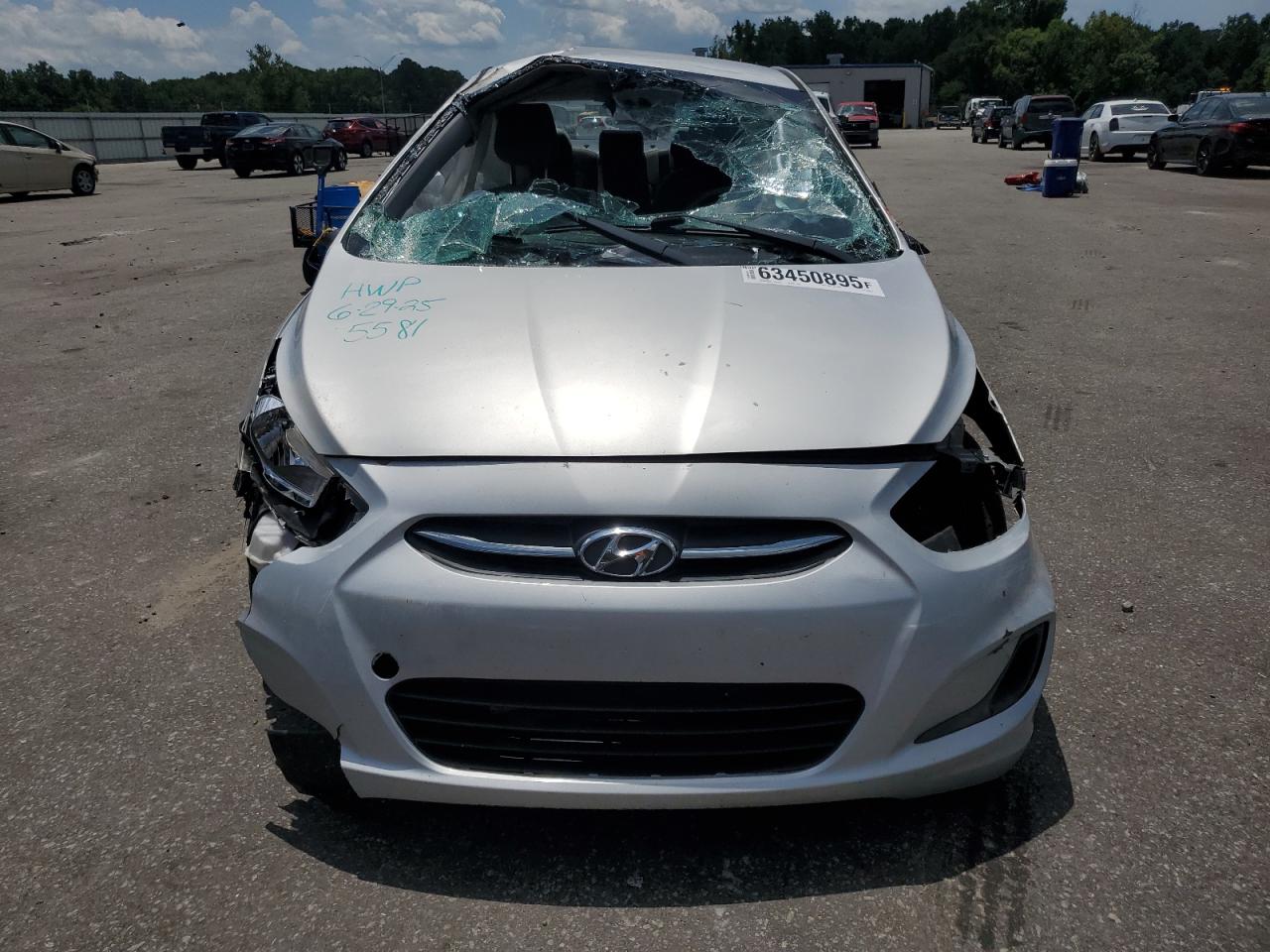 2015 Hyundai Accent Gls VIN: KMHCT4AE7FU905581 Lot: 63450895