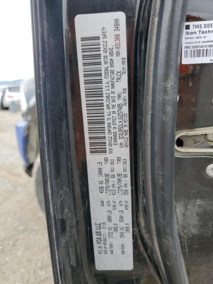 2018 Ram 2500 Slt VIN: 3C6UR5DLXJG257485 Lot: 64763035