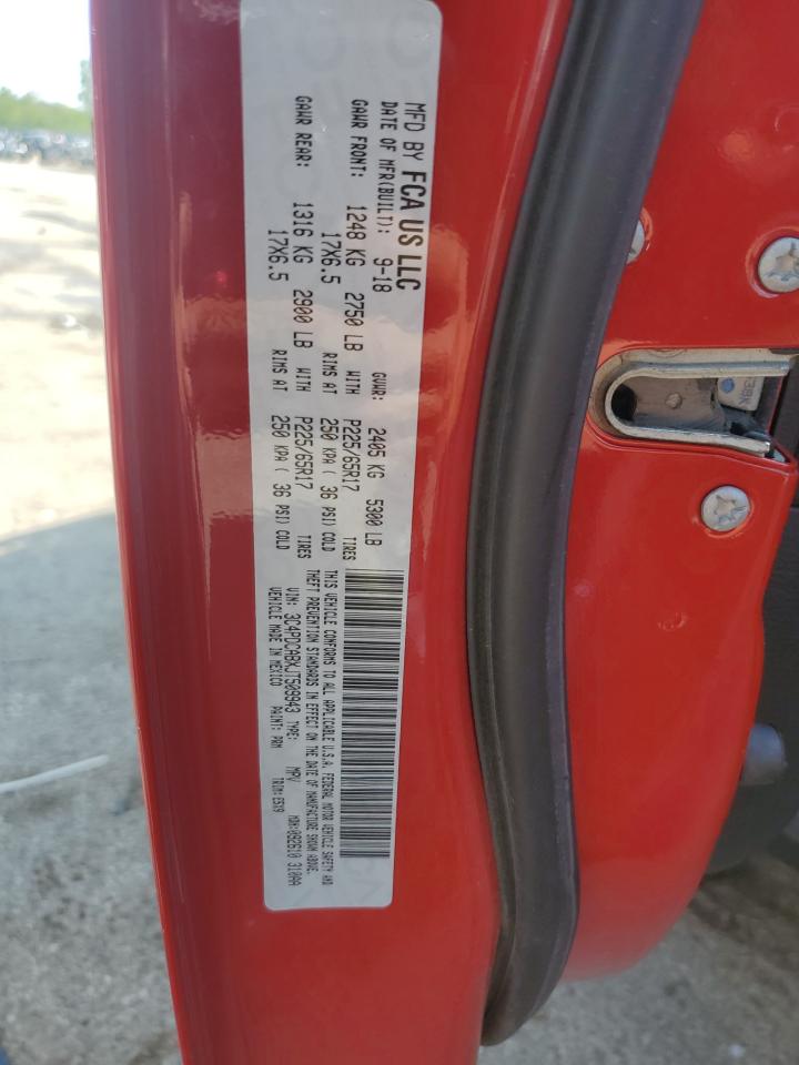 2018 Dodge Journey Se VIN: 3C4PDCABXJT509943 Lot: 64231325