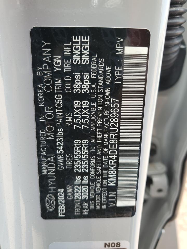 2024 Hyundai Ioniq 5 Limited VIN: KM8KR4DE8RU289657 Lot: 65215315