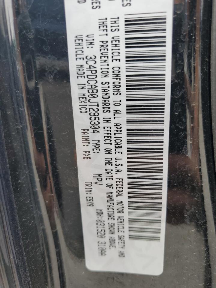 2018 Dodge Journey Se VIN: 3C4PDCAB0JT295304 Lot: 66350345