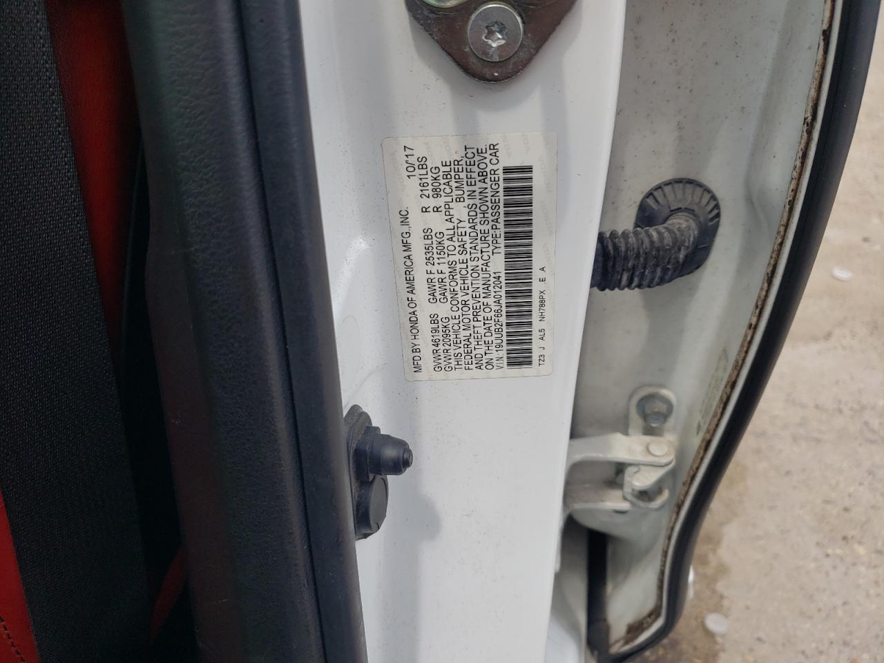 2018 Acura Tlx Tech+A VIN: 19UUB2F66JA012041 Lot: 65428385