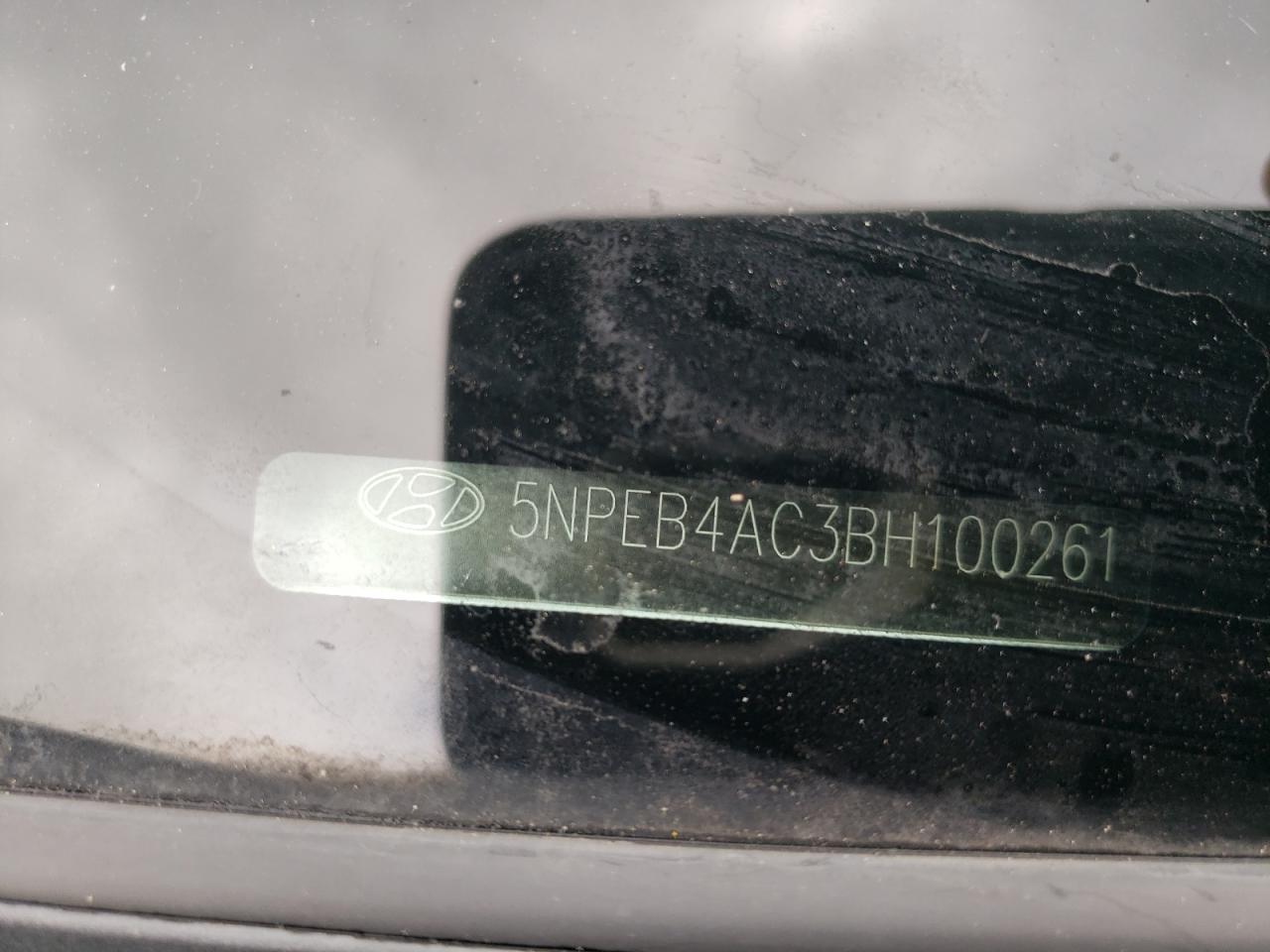 2011 Hyundai Sonata Gls VIN: 5NPEB4AC3BH100261 Lot: 64632655
