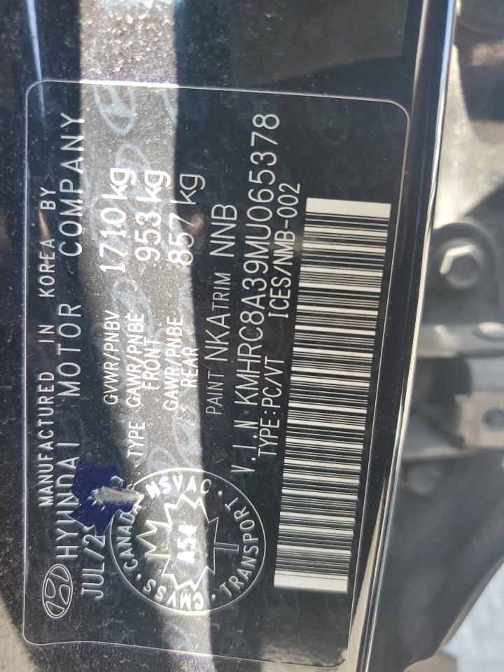 2021 Hyundai Venue Sel VIN: KMHRC8A39MU065378 Lot: 63115205