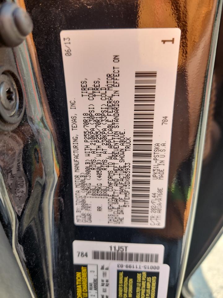 2013 Toyota Tundra Crewmax Sr5 VIN: 5TFEM5F15DX065933 Lot: 63824115