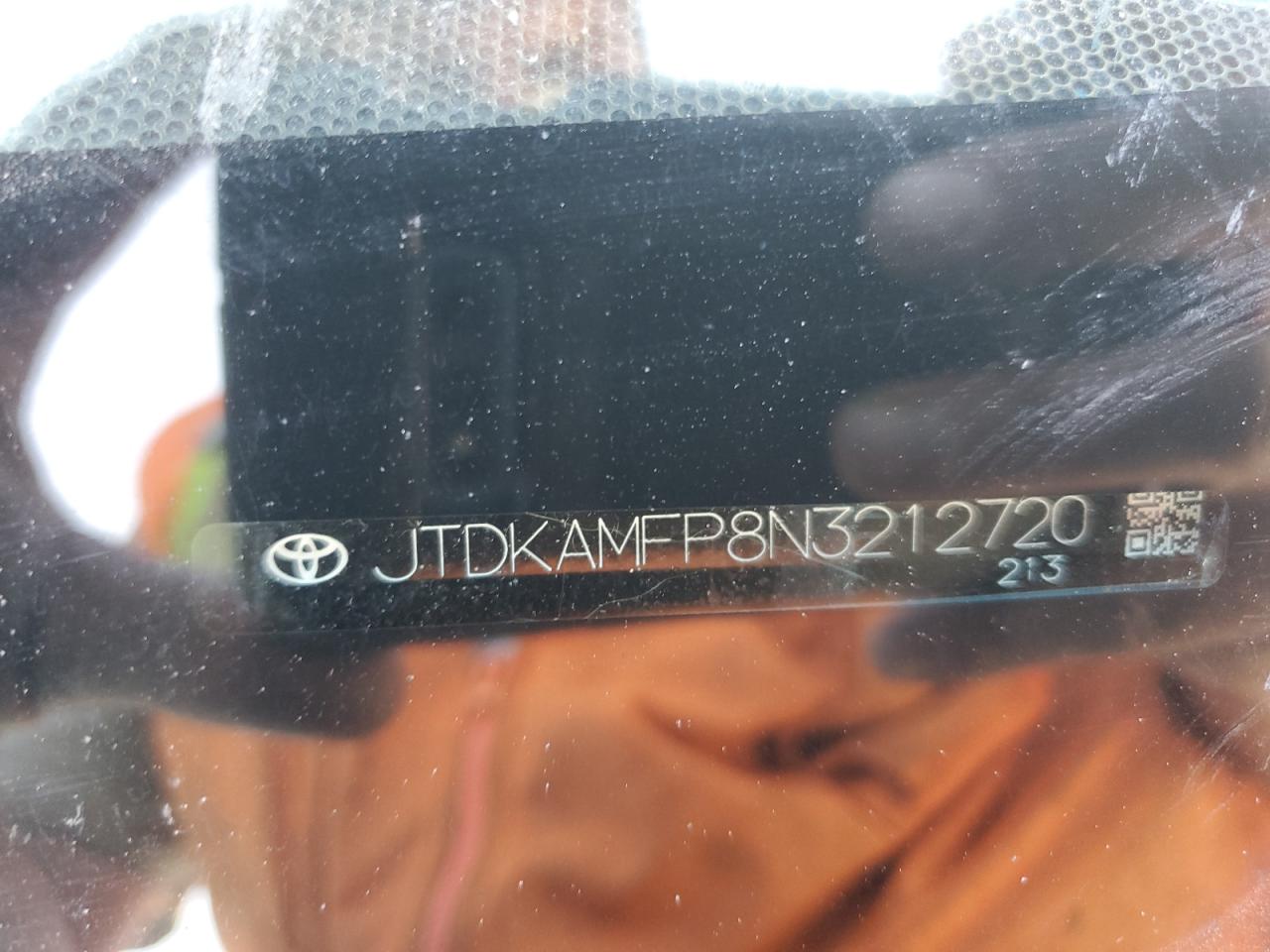 2022 Toyota Prius Prime Le VIN: JTDKAMFP8N3212720 Lot: 65315855