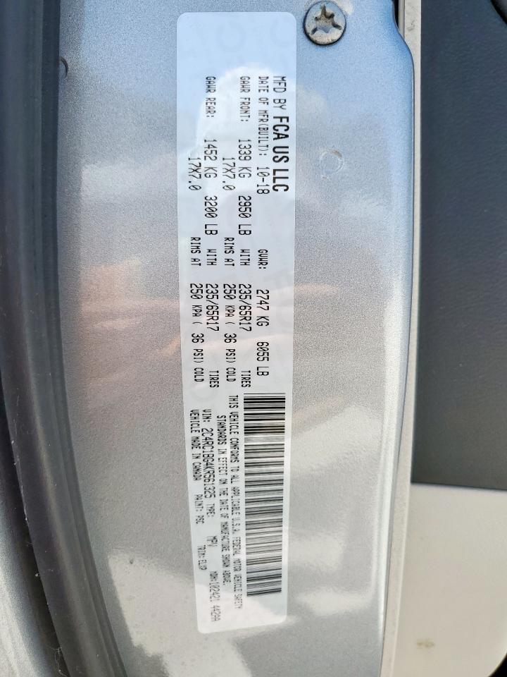 2c4rc1bg4kr561325 2C4RC1BG4KR561325 2019 Chrysler Pacifica Touring L