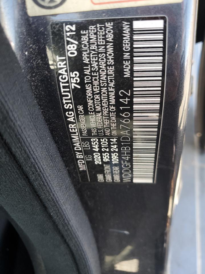 2013 Mercedes-Benz C 250 VIN: WDDGF4HB1DA766142 Lot: 64350285
