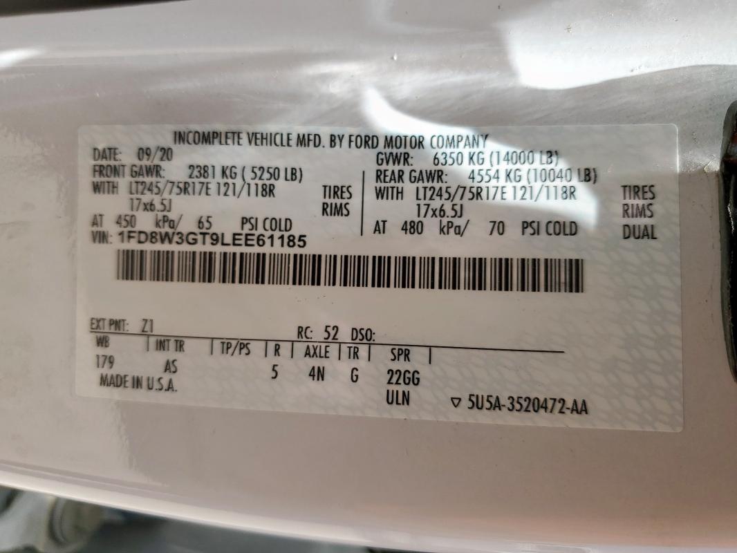 2020 FORD F350 SUPER DUTY  