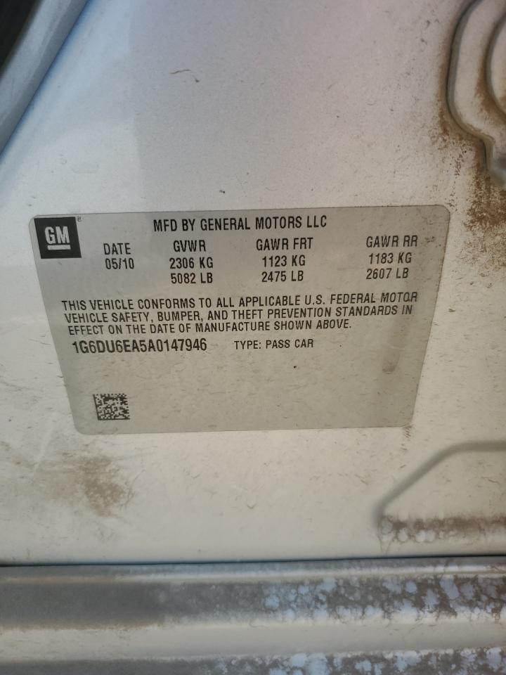 1g6du6ea5a0147946 1G6DU6EA5A0147946 2010 Cadillac Sts