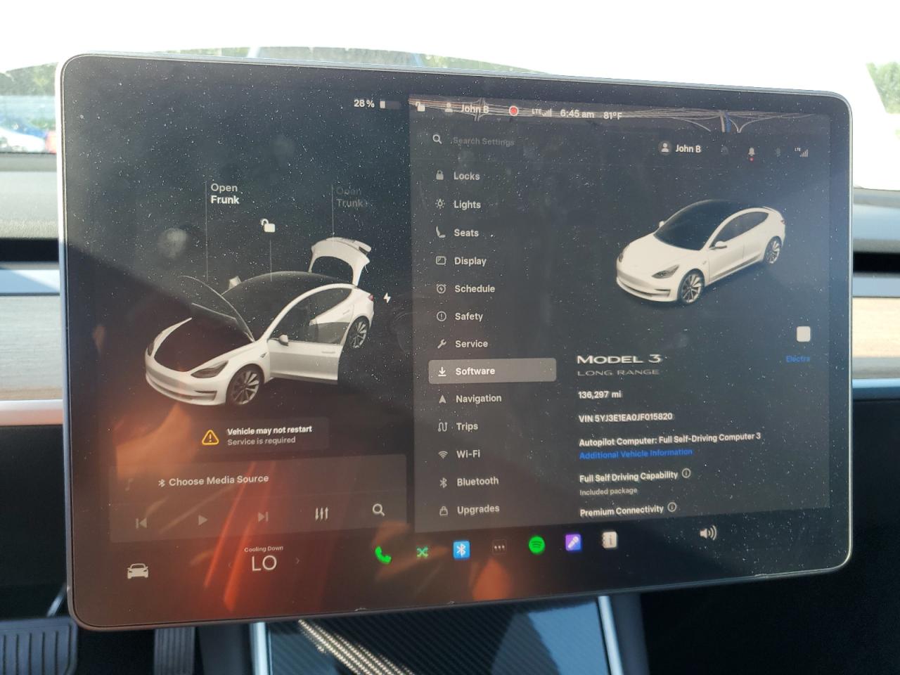 2018 Tesla Model 3 VIN: 5YJ3E1EA0JF015820 Lot: 63601635