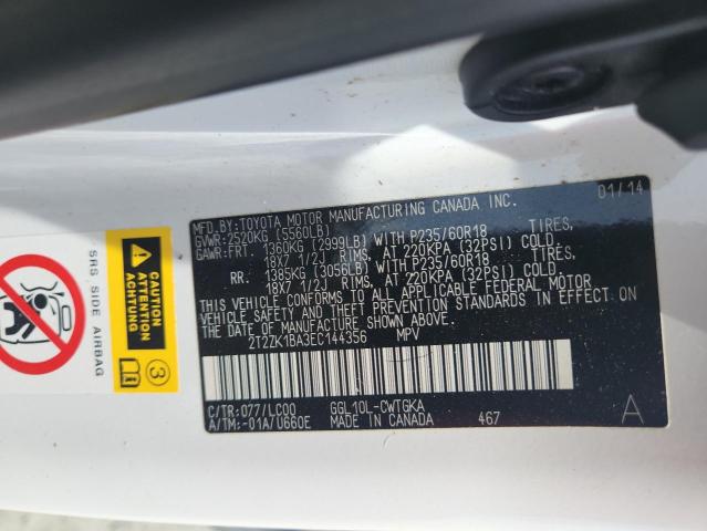 2014 LEXUS RX 350  