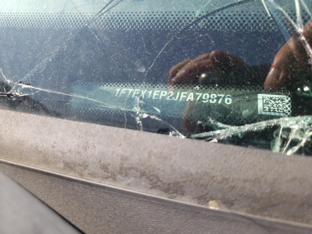 2018 Ford F150 Super Cab VIN: 1FTEX1EP2JFA79876 Lot: 66340515