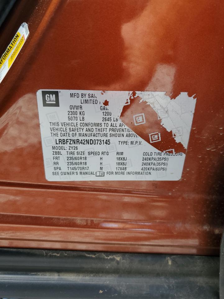 2022 Buick Envision Essence VIN: LRBFZNR42ND073145 Lot: 63874585