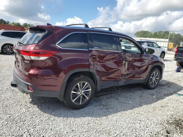  TOYOTA HIGHLANDER 2019 Бордовый