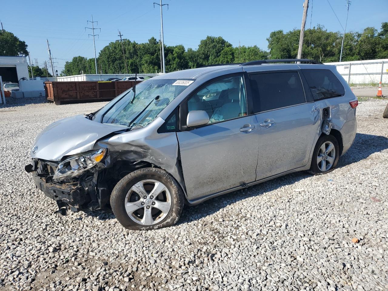2015 Toyota Sienna Le VIN: 5TDKK3DCXFS571722 Lot: 65036005