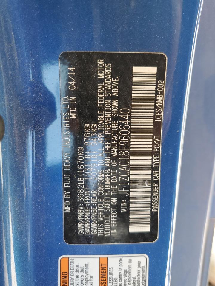 2014 Subaru Brz 2.0 Limited VIN: JF1ZCAC18E9606440 Lot: 65023125
