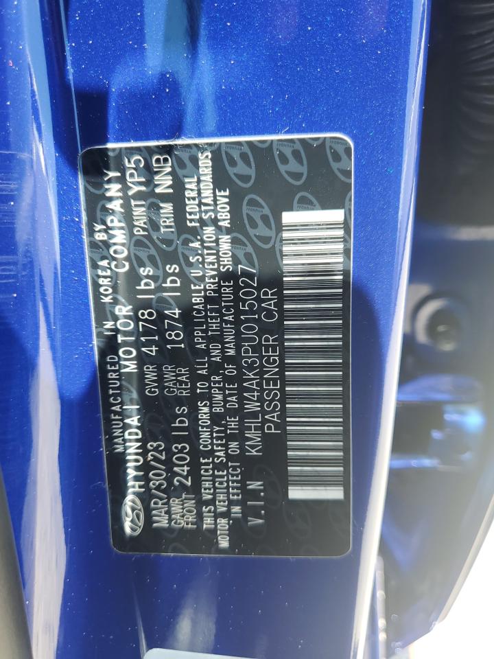 2023 Hyundai Elantra N VIN: KMHLW4AK3PU015027 Lot: 64996085