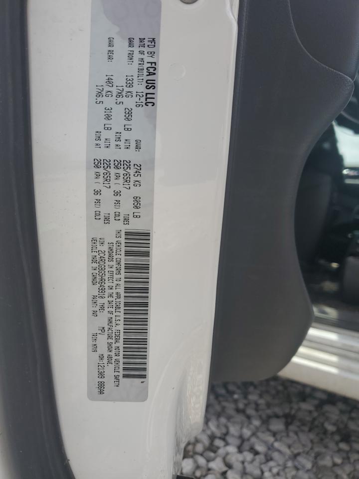 2017 Dodge Grand Caravan Se VIN: 2C4RDGBG5HR649910 Lot: 64110365