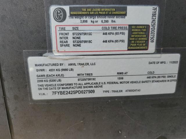 2023 ANVIL AT85X24TA3 ENCLOSED CARGO TRAILER