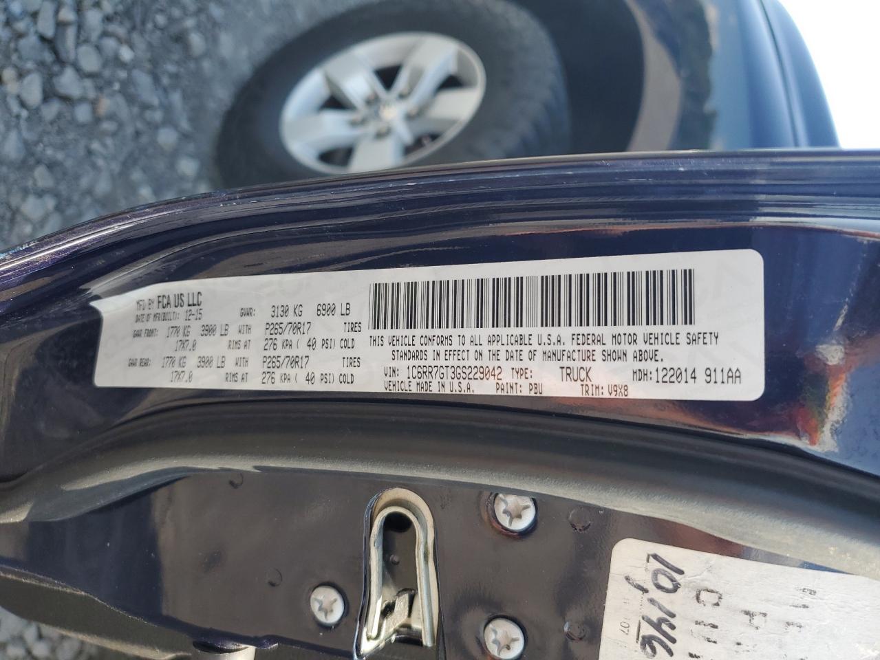 1c6rr7gt3gs229042 1C6RR7GT3GS229042 2016 Ram 1500 Slt