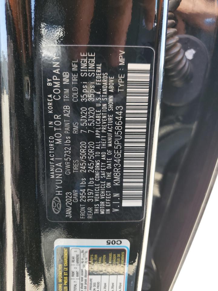 2023 Hyundai Palisade Xrt VIN: KM8R34GE5PU586443 Lot: 63532345