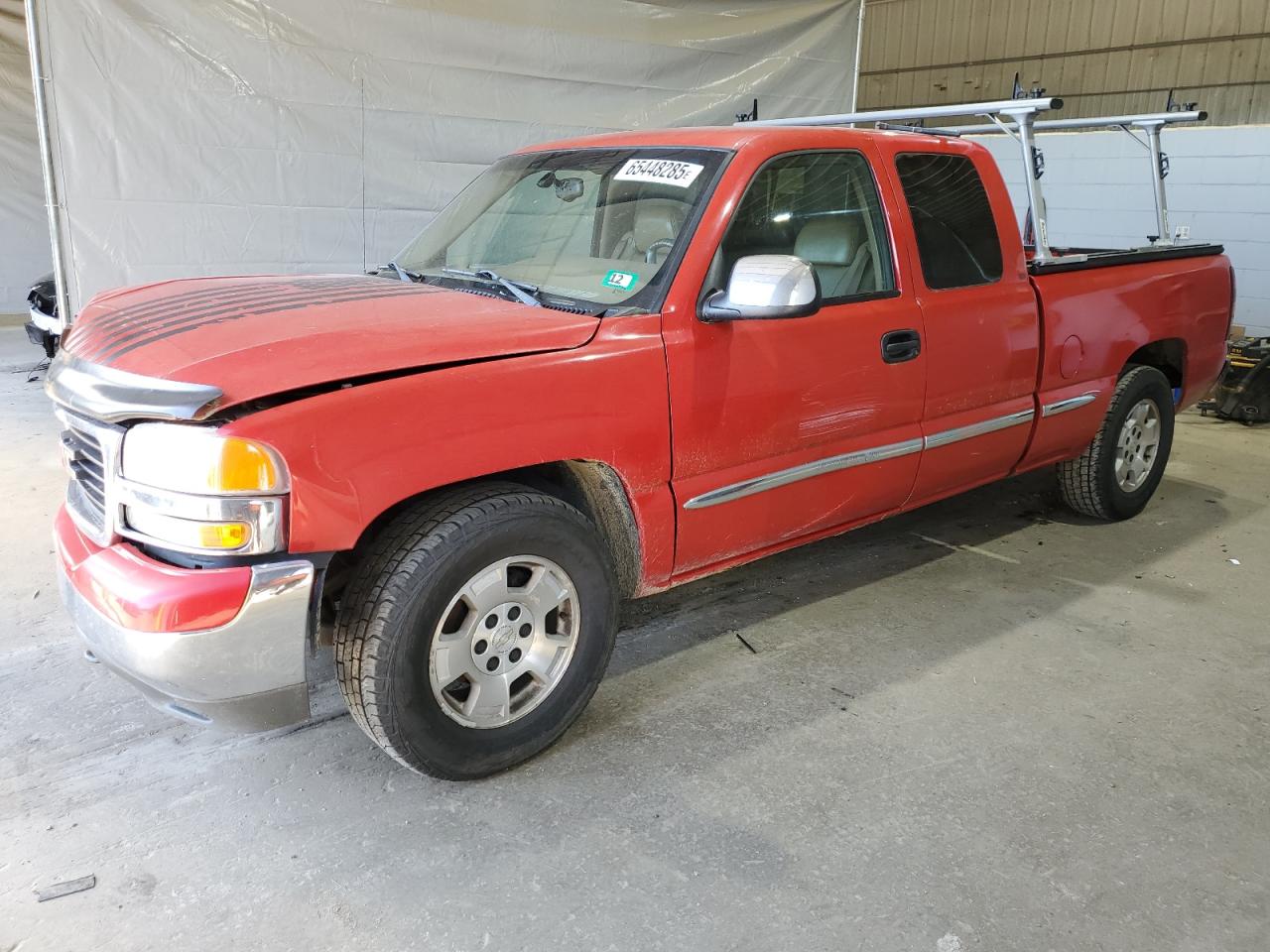 2000 GMC New Sierra C1500 red pickup gas 1GTEC19T9YZ153936 photo #1