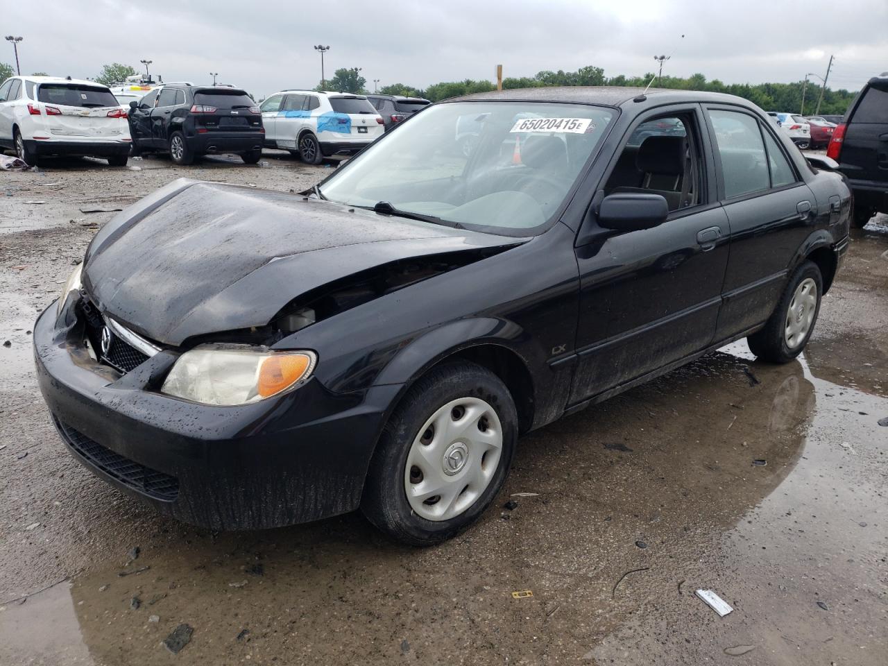 2001 Mazda Protege Dx VIN: JM1BJ222010414736 Lot: 65020415