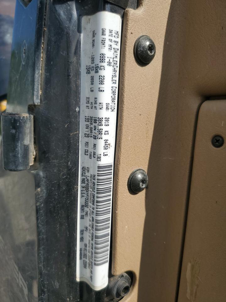 2000 Jeep Wrangler / Tj Sahara VIN: 1J4FA59SXYP753332 Lot: 65791205