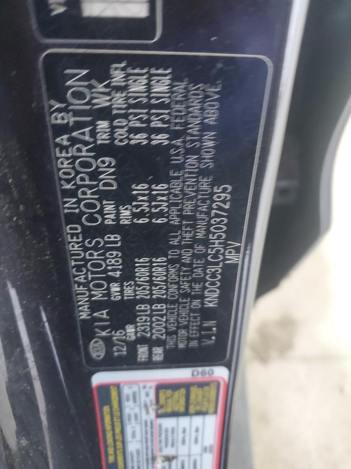 2017 Kia Niro Ex VIN: KNDCC3LC5H5037295 Lot: 64588555