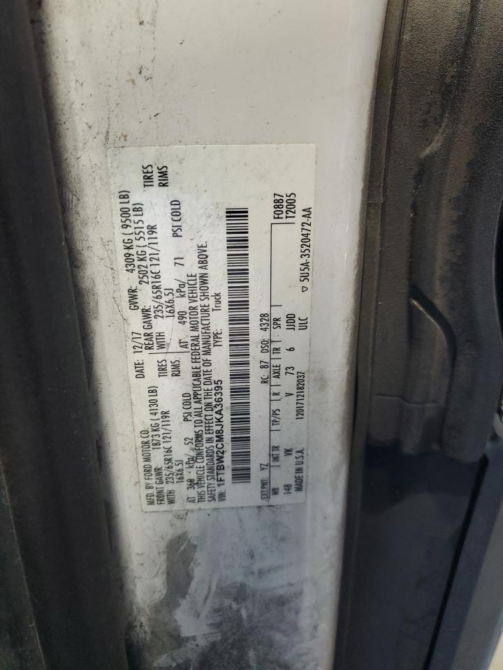 2018 Ford Transit T-350 VIN: 1FTBW2CM8JKA36395 Lot: 63045615