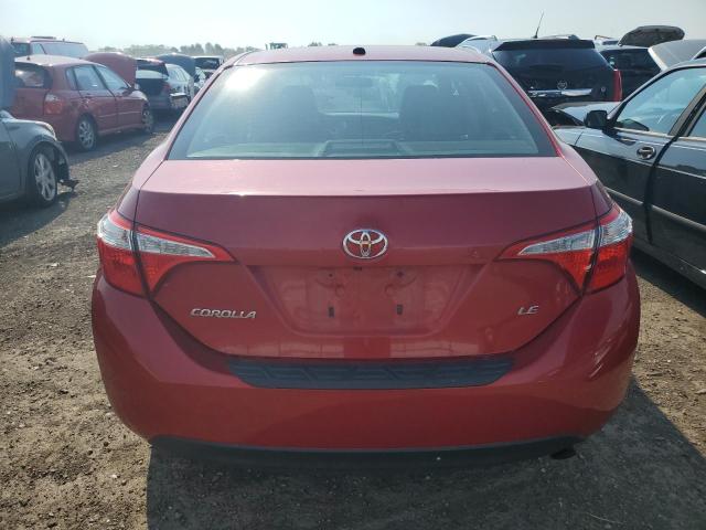  TOYOTA COROLLA 2016 Красный
