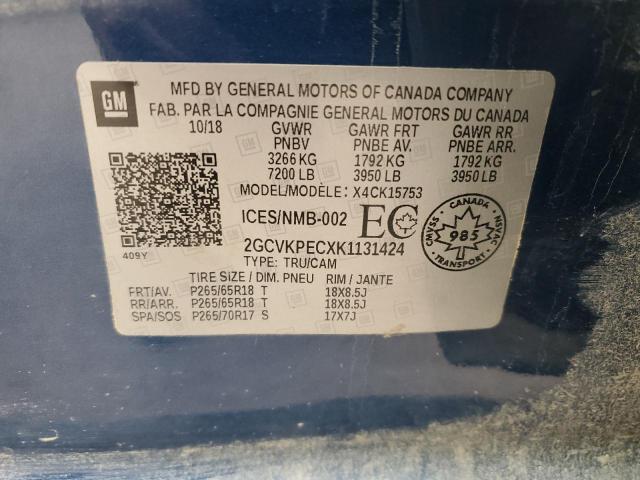 2019 CHEVROLET SILVERADO LD K1500 LT  