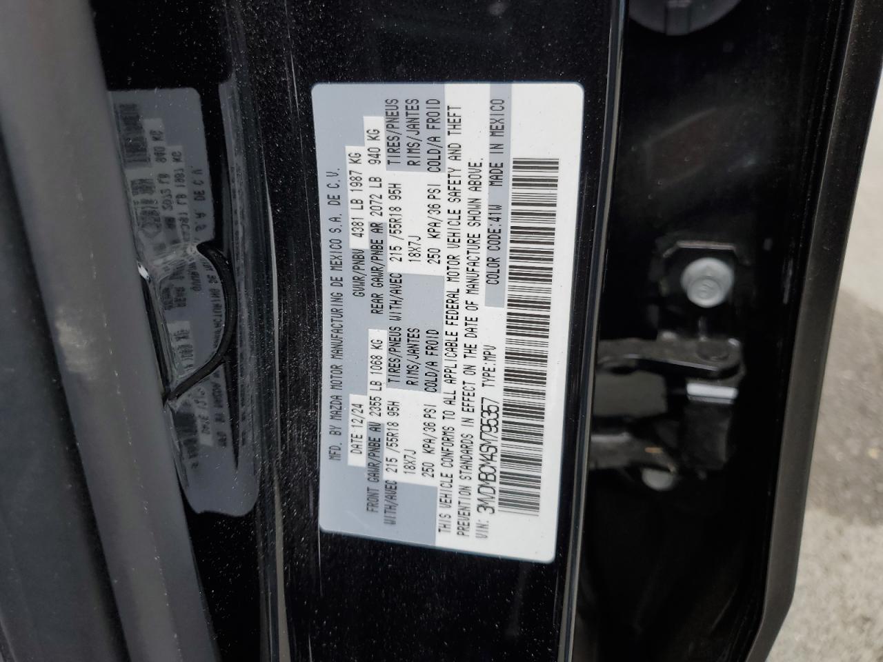 2025 Mazda Cx-30 Preferred VIN: 3MVDMBCM4SM795357 Lot: 65285375