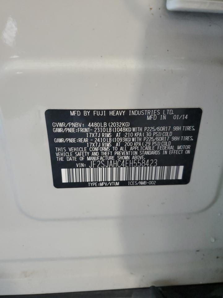 2014 Subaru Forester 2.5I Limited VIN: JF2SJAHC4EH558423 Lot: 66130505