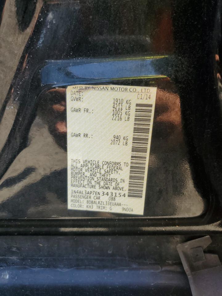 2014 Nissan Altima 2.5 VIN: 1N4AL3AP7EN343154 Lot: 66205745