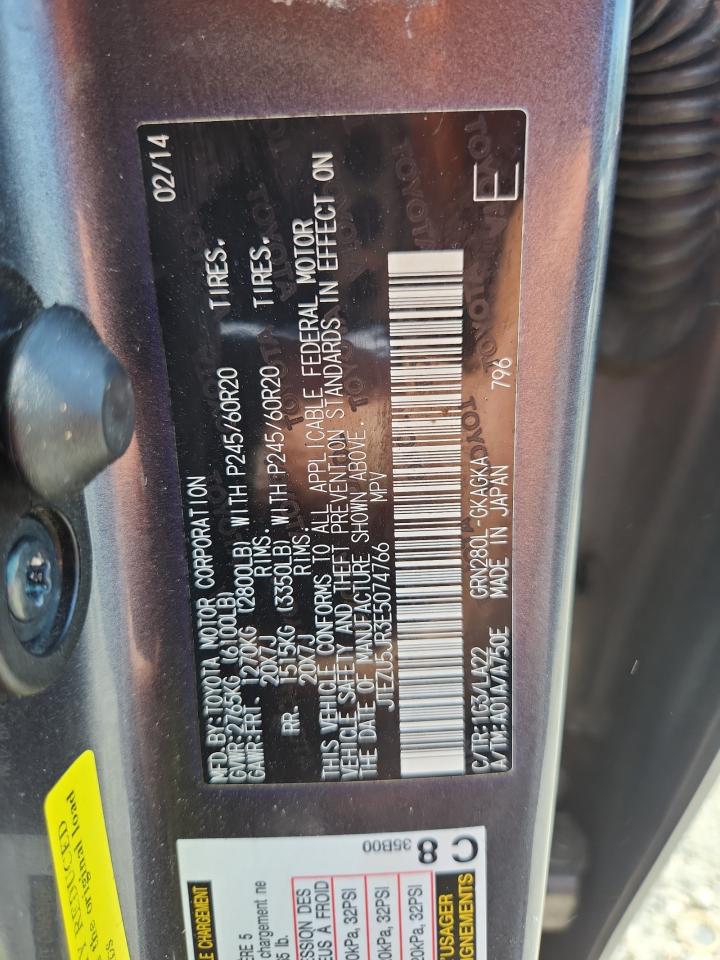 2014 Toyota 4Runner Sr5 VIN: JTEZU5JR3E5074766 Lot: 63639185