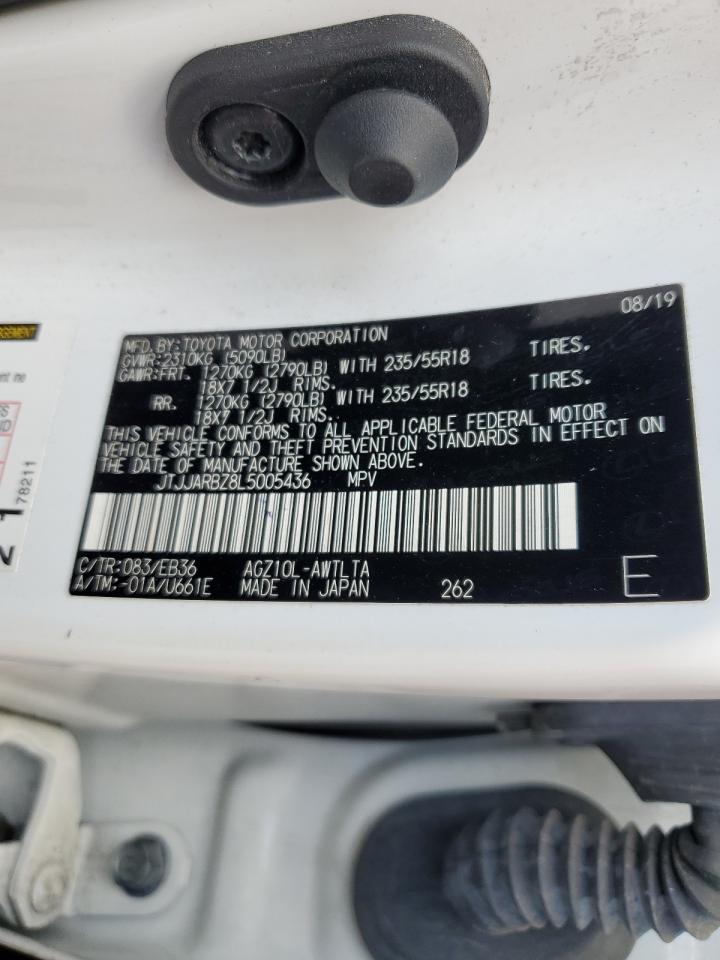 2020 Lexus Nx 300 F Sport VIN: JTJJARBZ8L5005436 Lot: 65083925