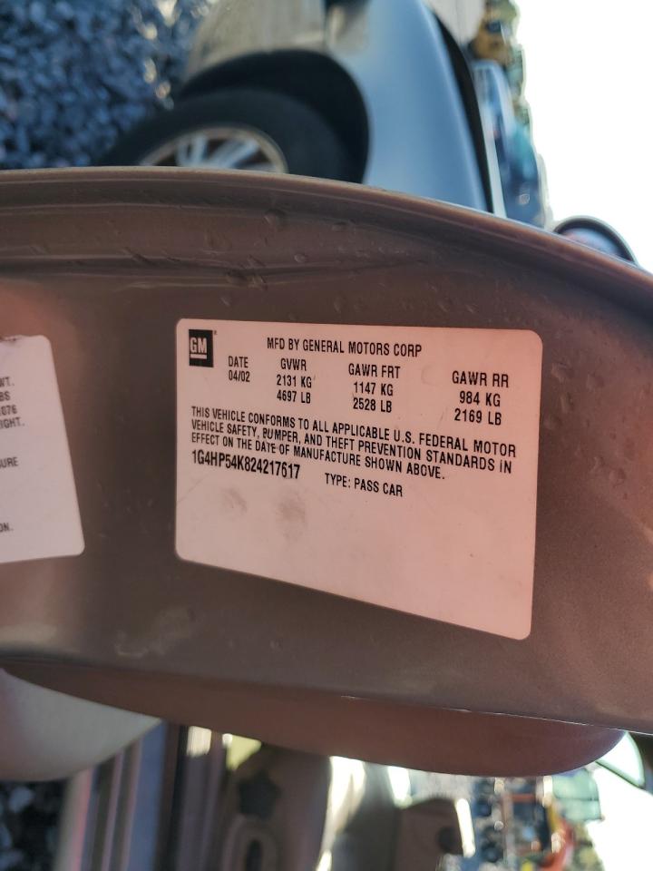 2002 Buick Lesabre Custom VIN: 1G4HP54K824217617 Lot: 66851045