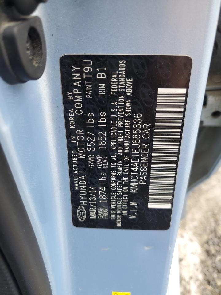 2014 Hyundai Accent Gls VIN: KMHCT4AE1EU685336 Lot: 63586395