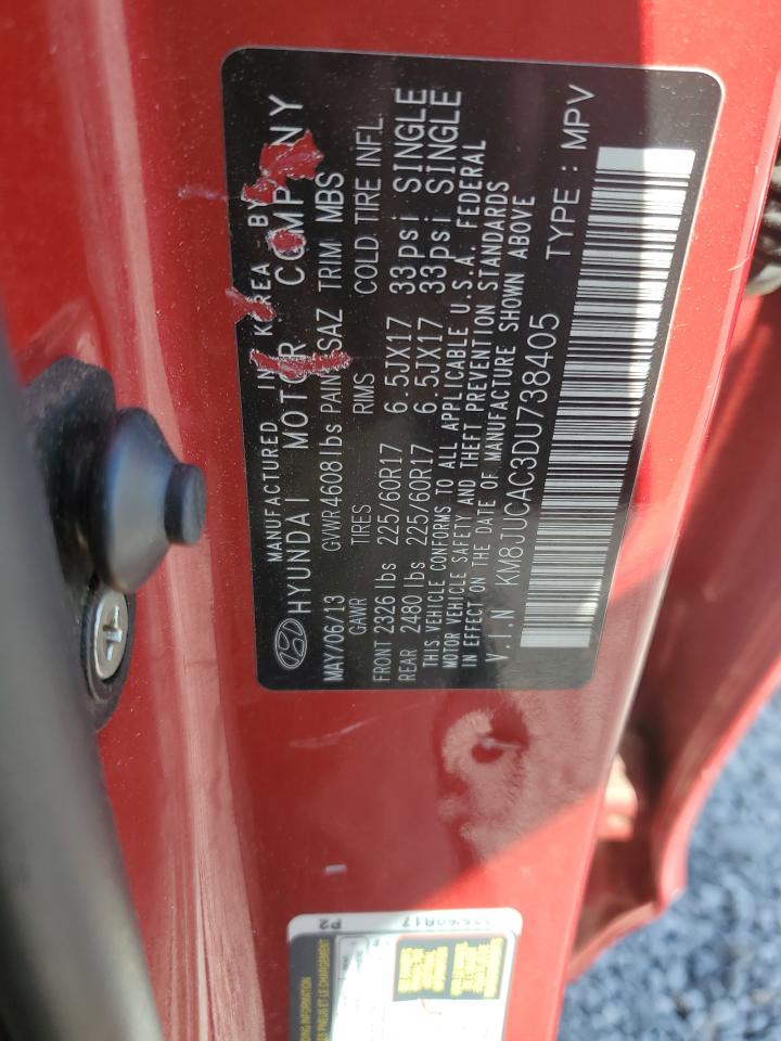 KM8JUCAC3DU738405 2013 Hyundai Tucson Gls